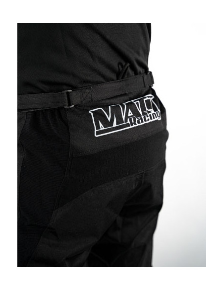 black moto-cross country, enduro, mountain bike and downhill gear. Jersey, pants, gloves. Simple but effective. low price.