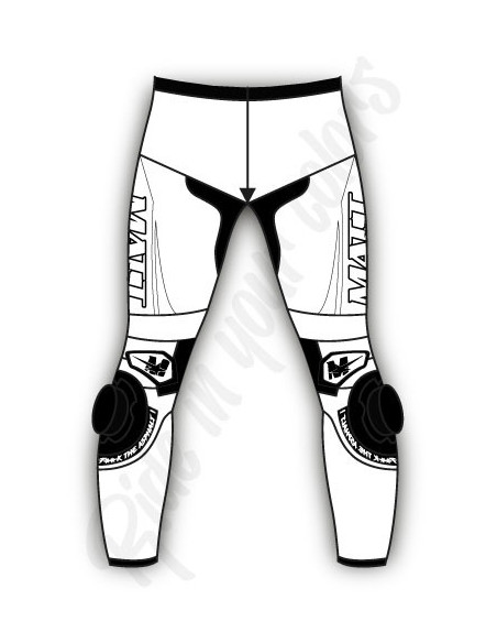 Leather motorcycle pants, customizable, made-to-measure
