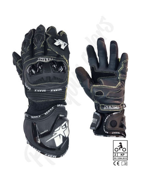 Gants moto racing "BLACK EDITION" route & piste
