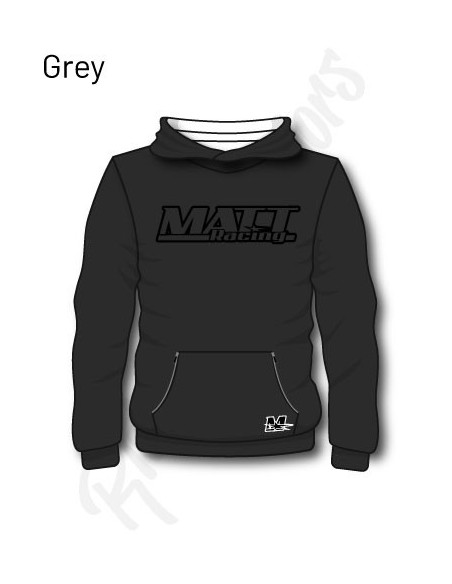 customisable hoodie matt racing for teams, companies, as a gift, to make someone happy