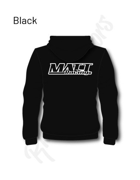 customisable hoodie matt racing for teams, companies, as a gift, to make someone happy